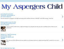 Tablet Screenshot of myaspergerschild.com